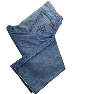 7 For All Mankind Women's Blue A Pkt Bootcut relaxed Jeans Size 30